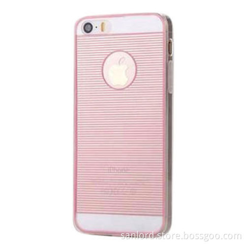 Ultra-thin 0.3mm 2 in 1 Cases for iPhone 5s with Logo Hole Design